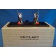 ONYX-ART CUFFLINK SET - CRICKET WICKET, BAT & BALL